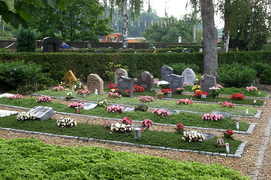 Gärtnerbetreute Grabfelder